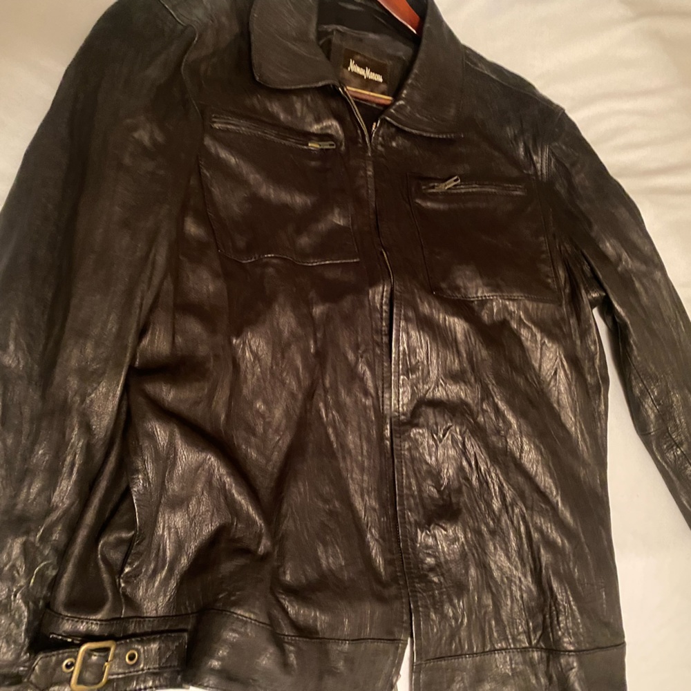 Dark Brown Leather Jacket - image 1